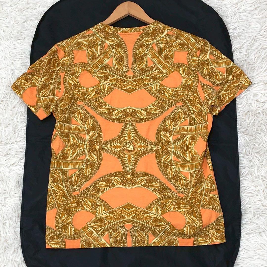 美品◎近年モデル◎Versace メンズ カットソー Tシャツ バロックデザイン