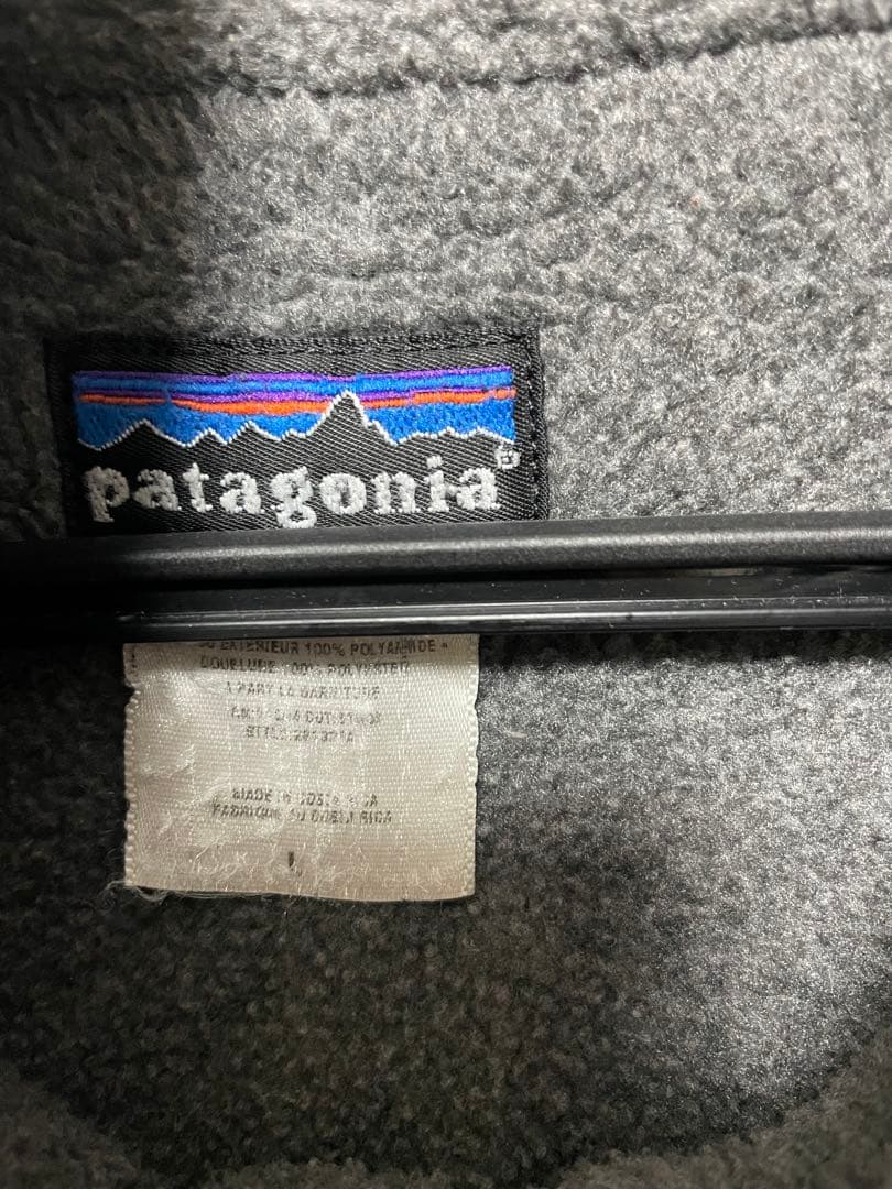 경*전様 希少！L patagoniaシェルドシンチラジャケット ネイビー パタ