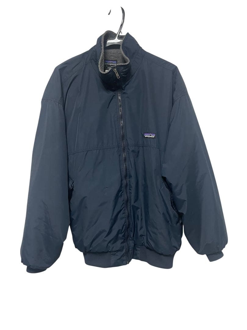 경*전様 希少！L patagoniaシェルドシンチラジャケット ネイビー パタ