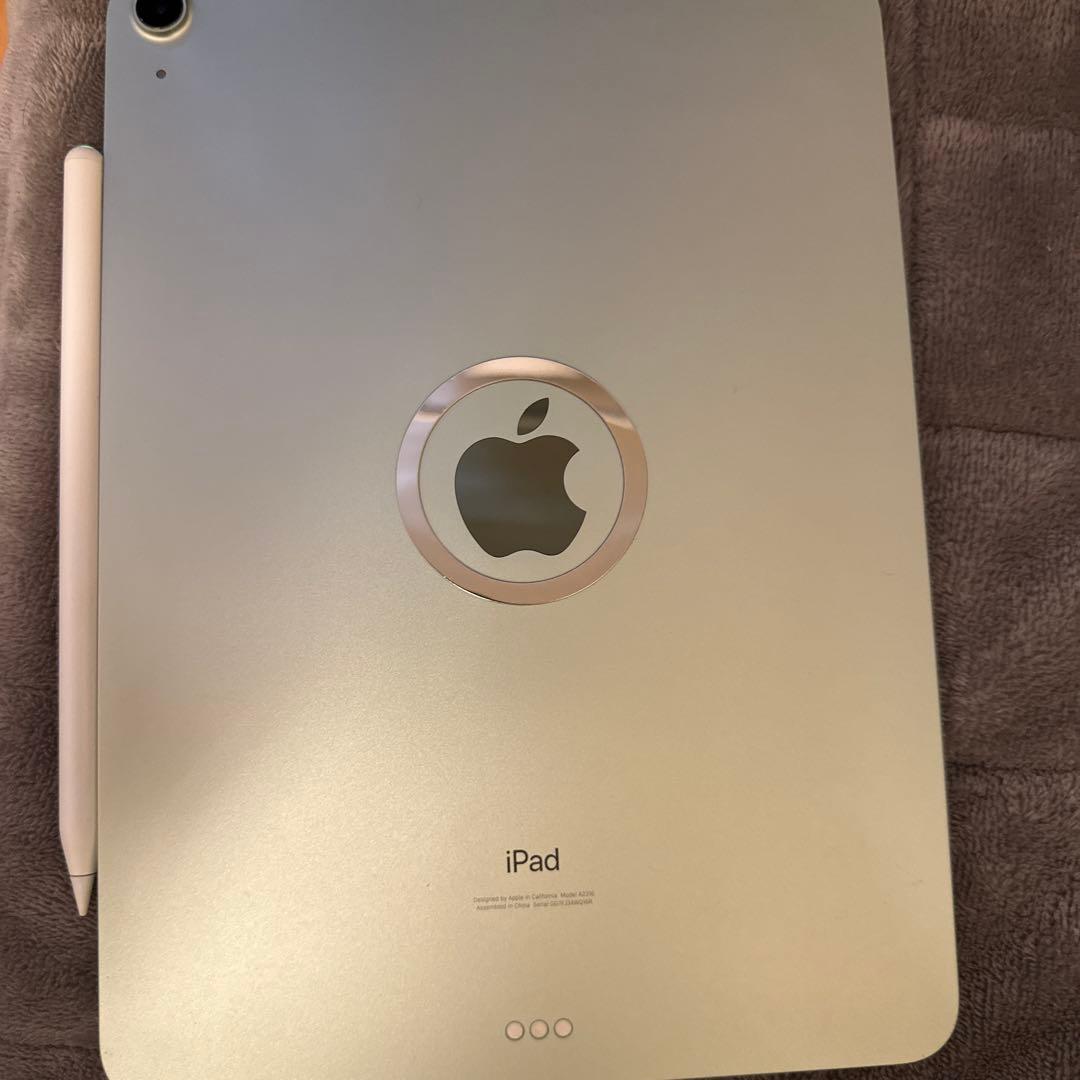 Apple iPad Air 4世代 グリーン ペンシル 保護ガラスフィルム付き