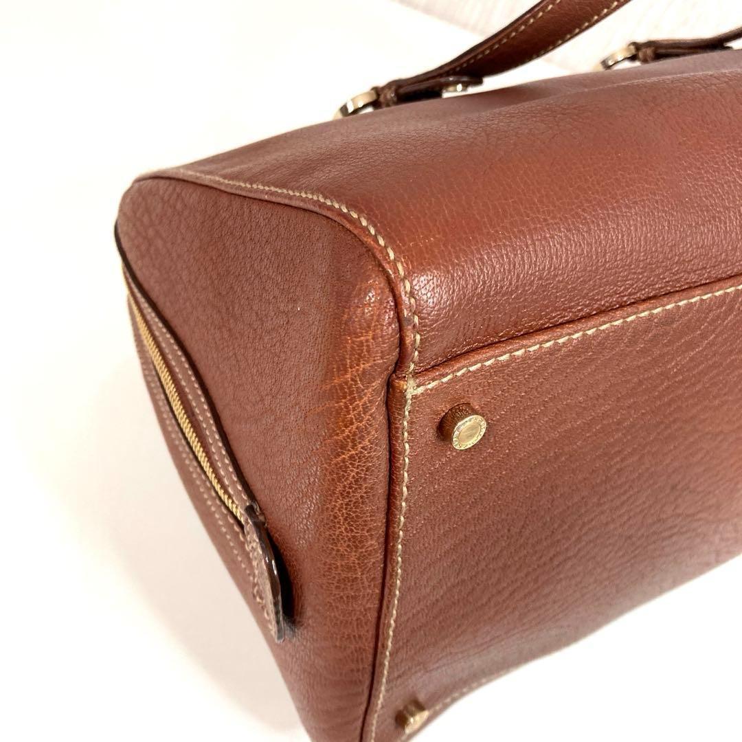 BVLGARI マキシレッタレ✨美品✨レザー　ミニボストンバッグ　ゴールド金具