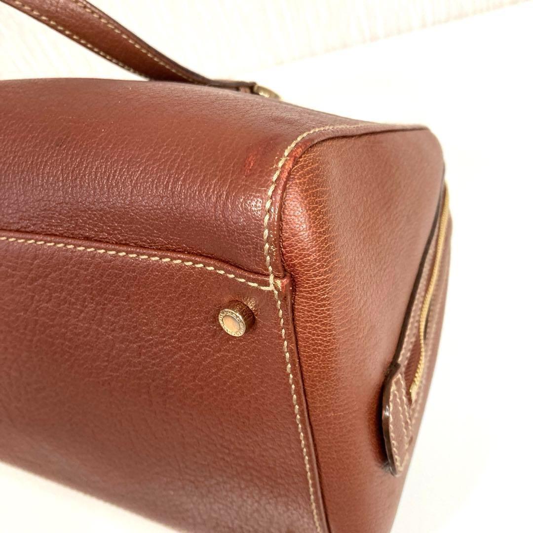 BVLGARI マキシレッタレ✨美品✨レザー　ミニボストンバッグ　ゴールド金具