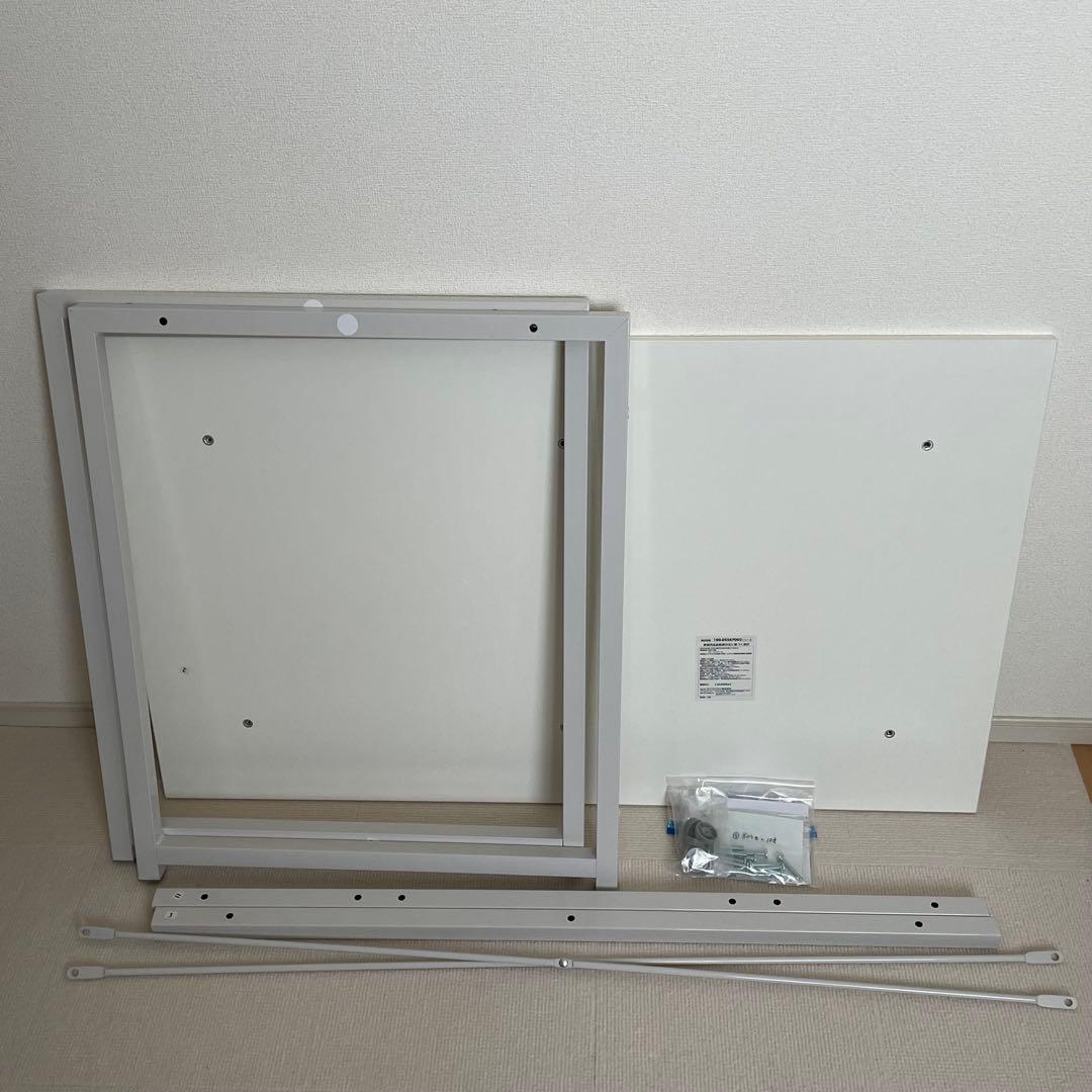 ホワイトパソコンデスク 奥行60cm