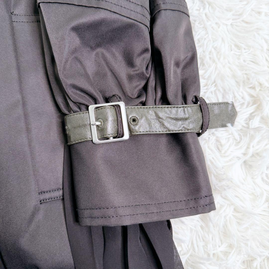 【極美品】AMERI BALLOON SLEEVE PLEATS TRENCH