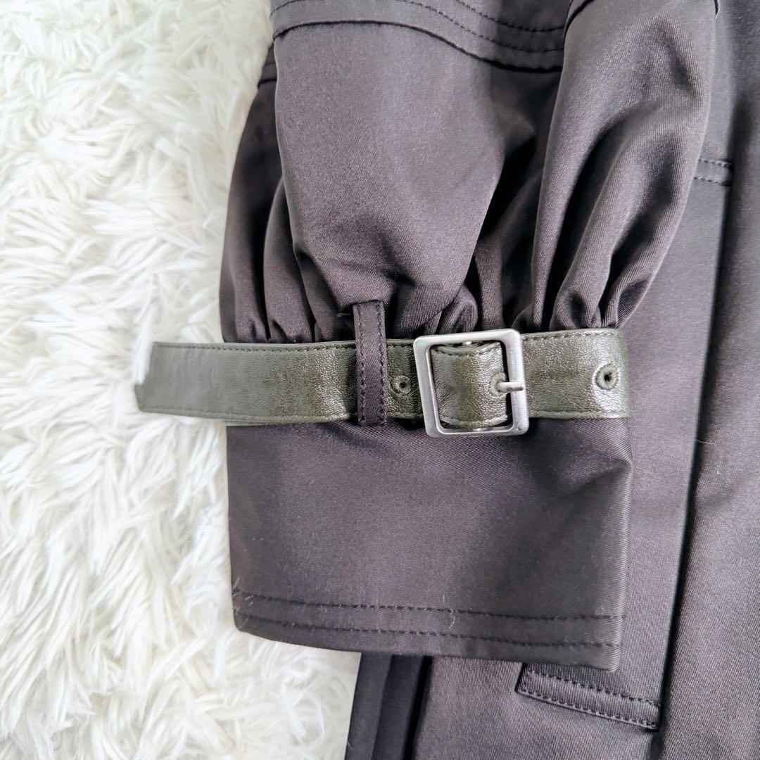 【極美品】AMERI BALLOON SLEEVE PLEATS TRENCH