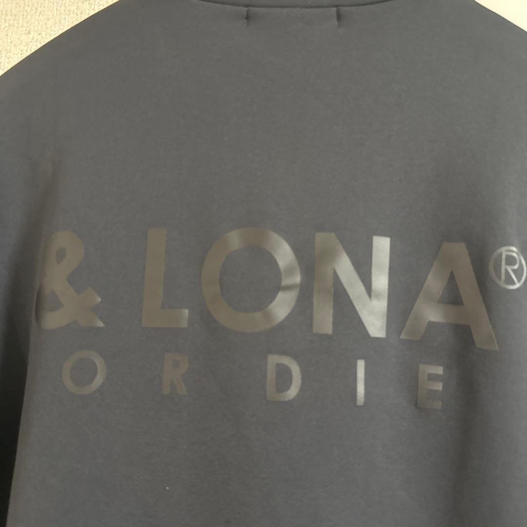 MARK&LONA ゴルフ ハーフジップ プルオーバー ブラック サイズ48