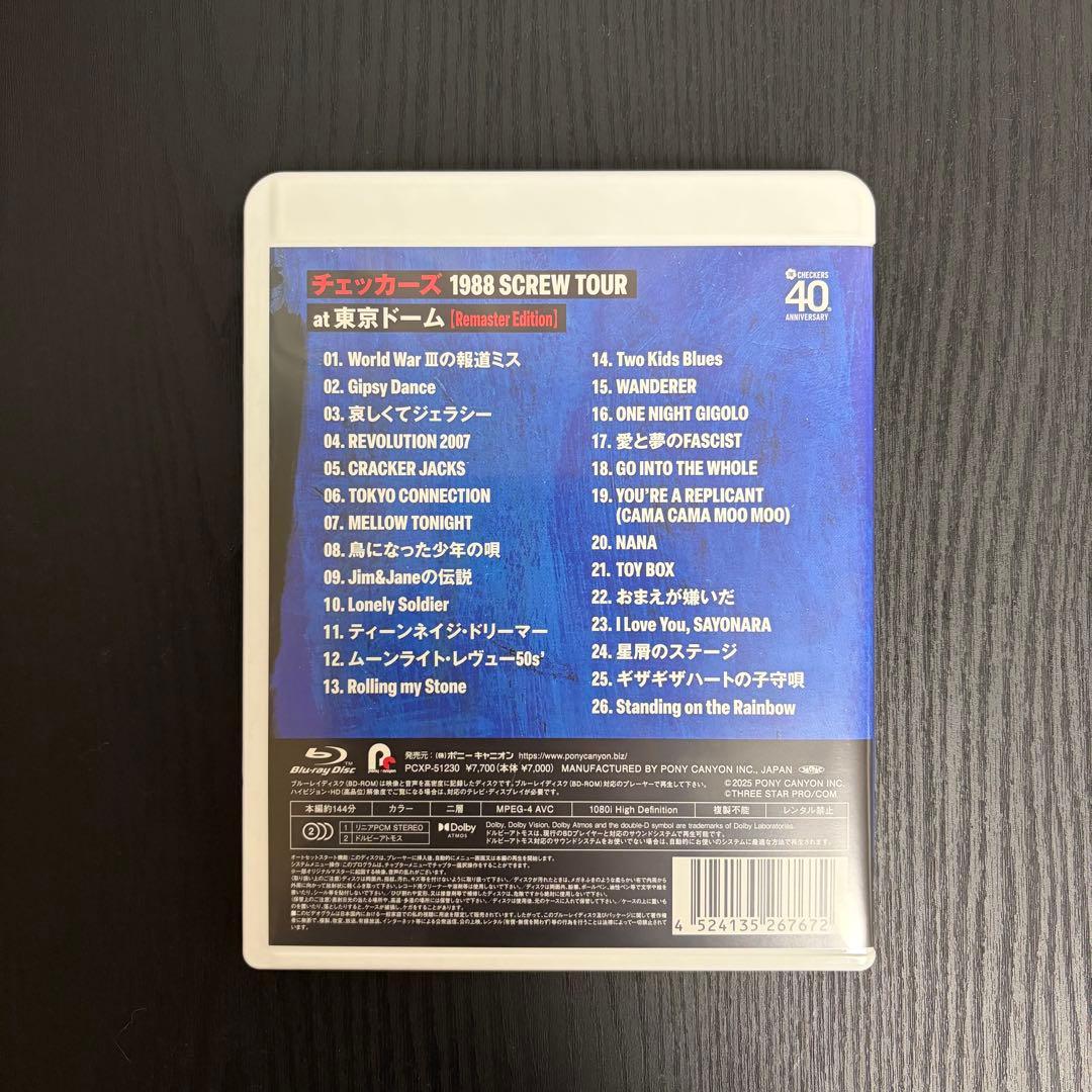 【美品】チェッカーズ 1988 SCREW TOUR 東京ドーム Blu-ray