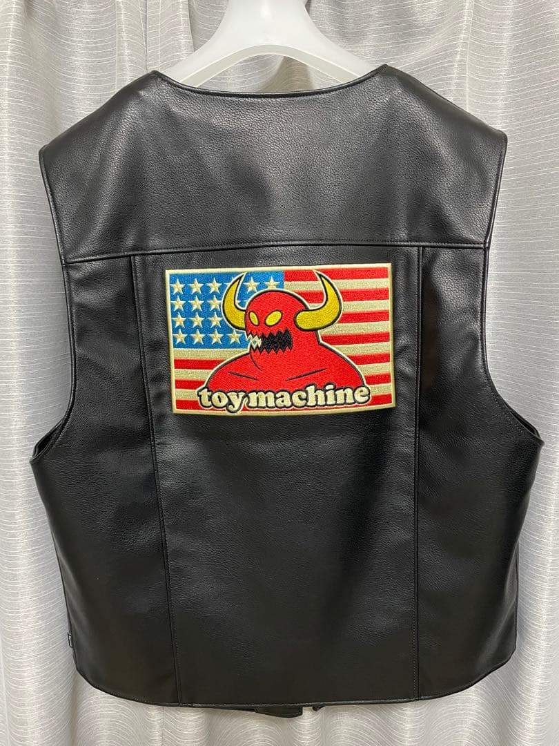 トップス Supreme x Toy Machine Faux Leather Vest