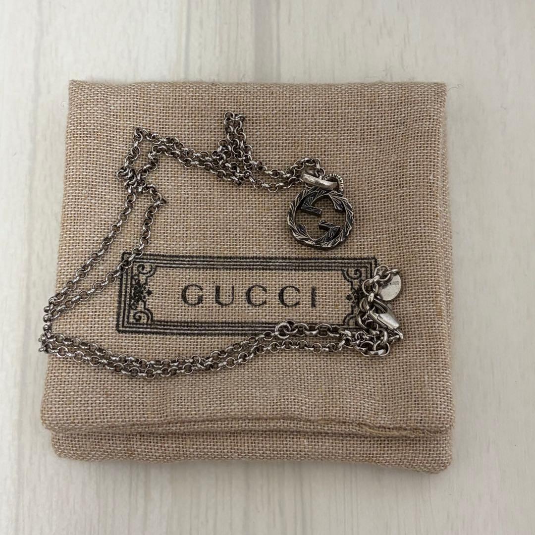 GUCCI ネックレス 039J8055 正規品 シルバー　メンズ　レディース