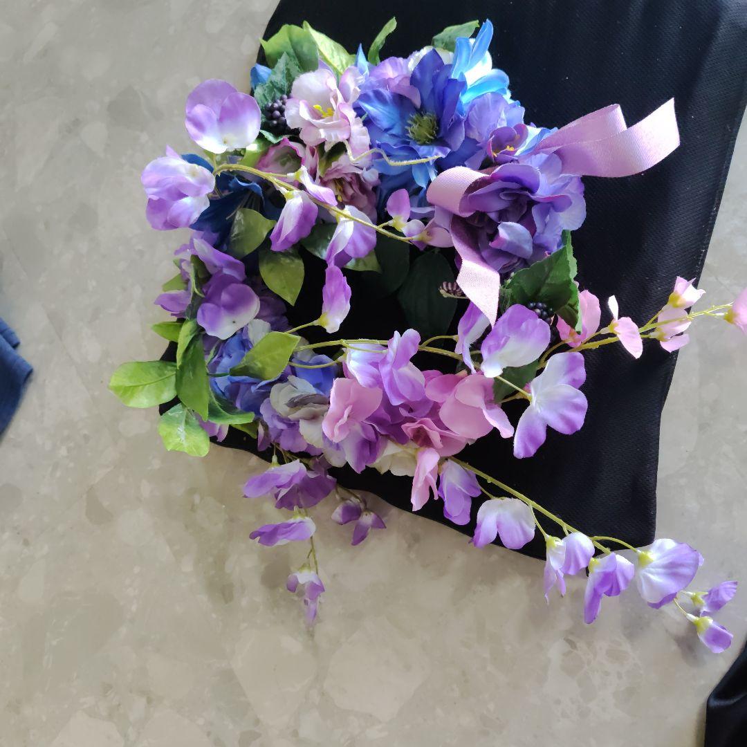 ★海月★様リクエスト【30×45】藤の花フラワーリース