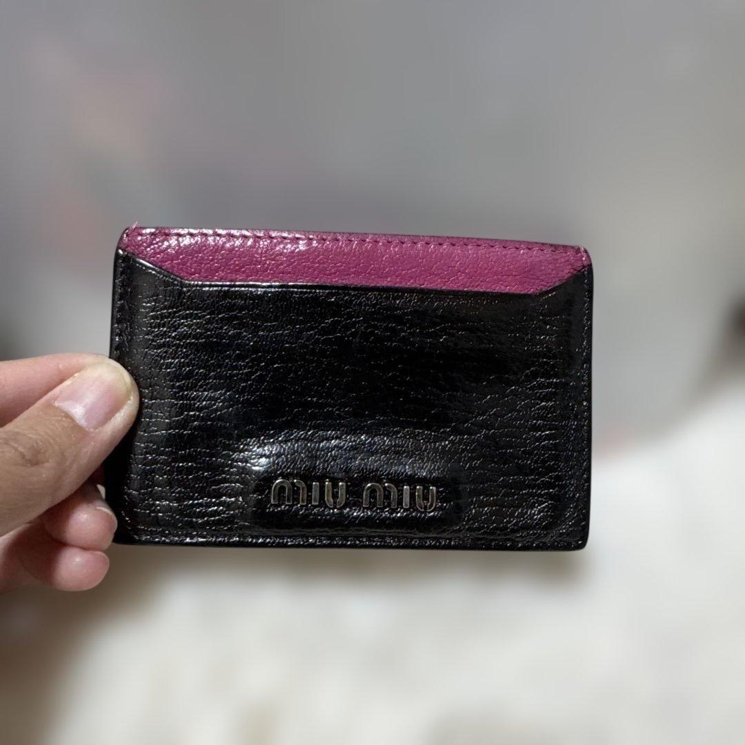 PRADA MIU MIU 二つ折り財布　カードケース　2点セット