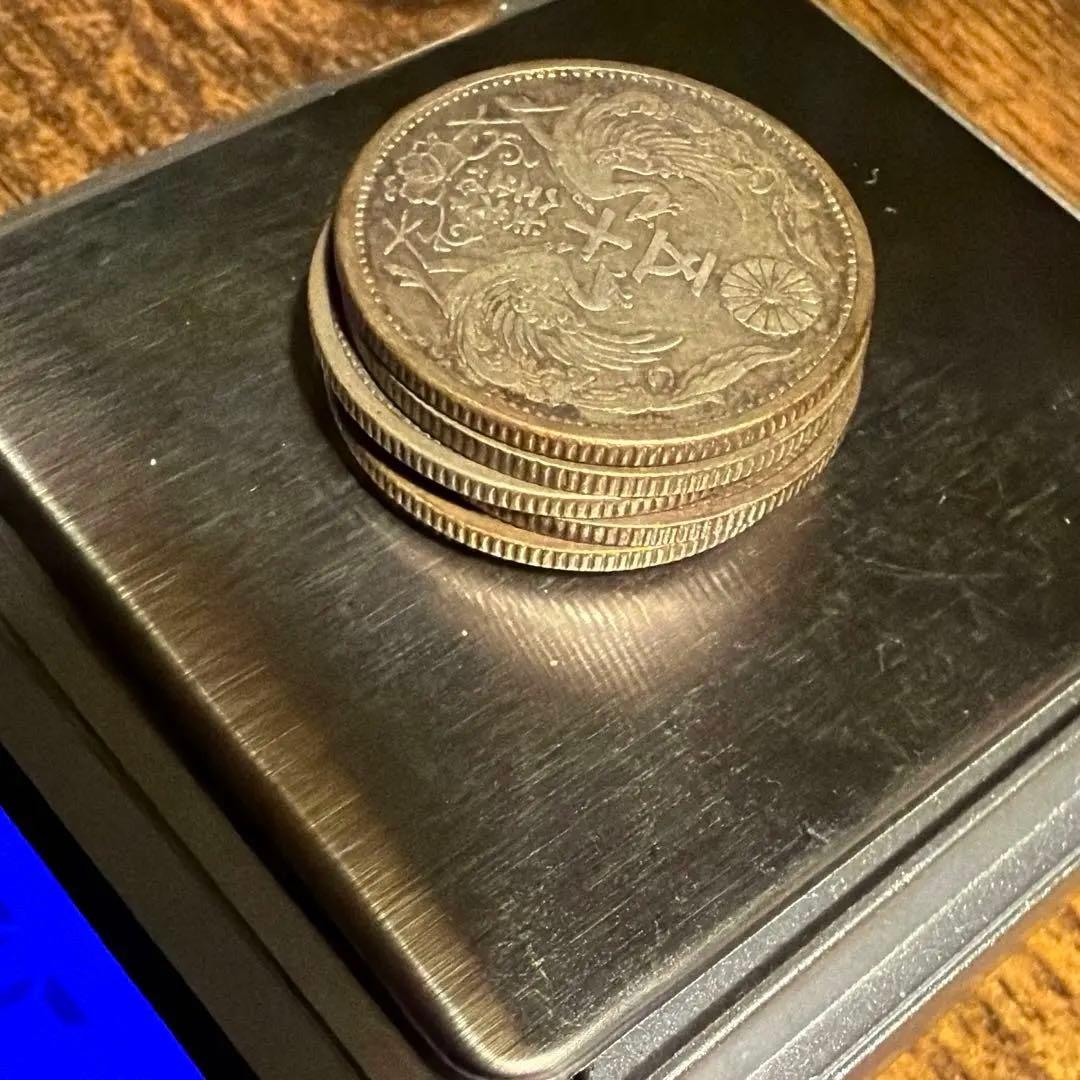 鳳凰50銭銀貨　小型50銭銀貨　大正〜昭和　6枚セット