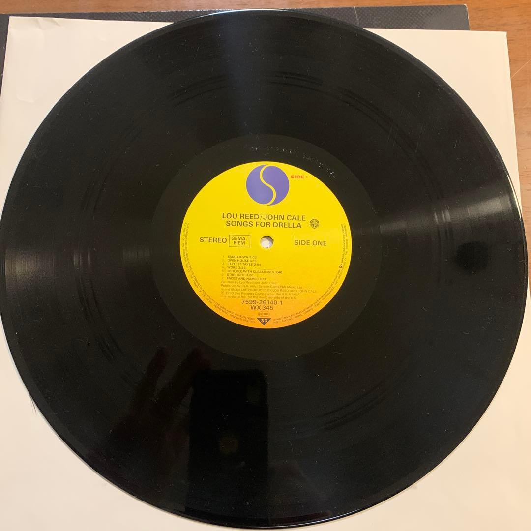 洋楽 Lou Reed John Cale Songs for drella lp