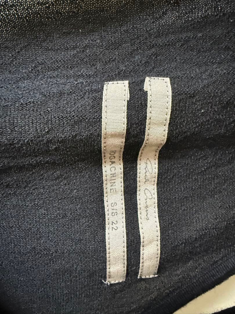 RICK OWENS Ziggy V ネック トップ ブラック