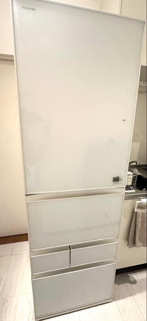 【良品】 TOSHIBA GR-H43GXVL(ZW) 冷蔵庫 426L 5ドア