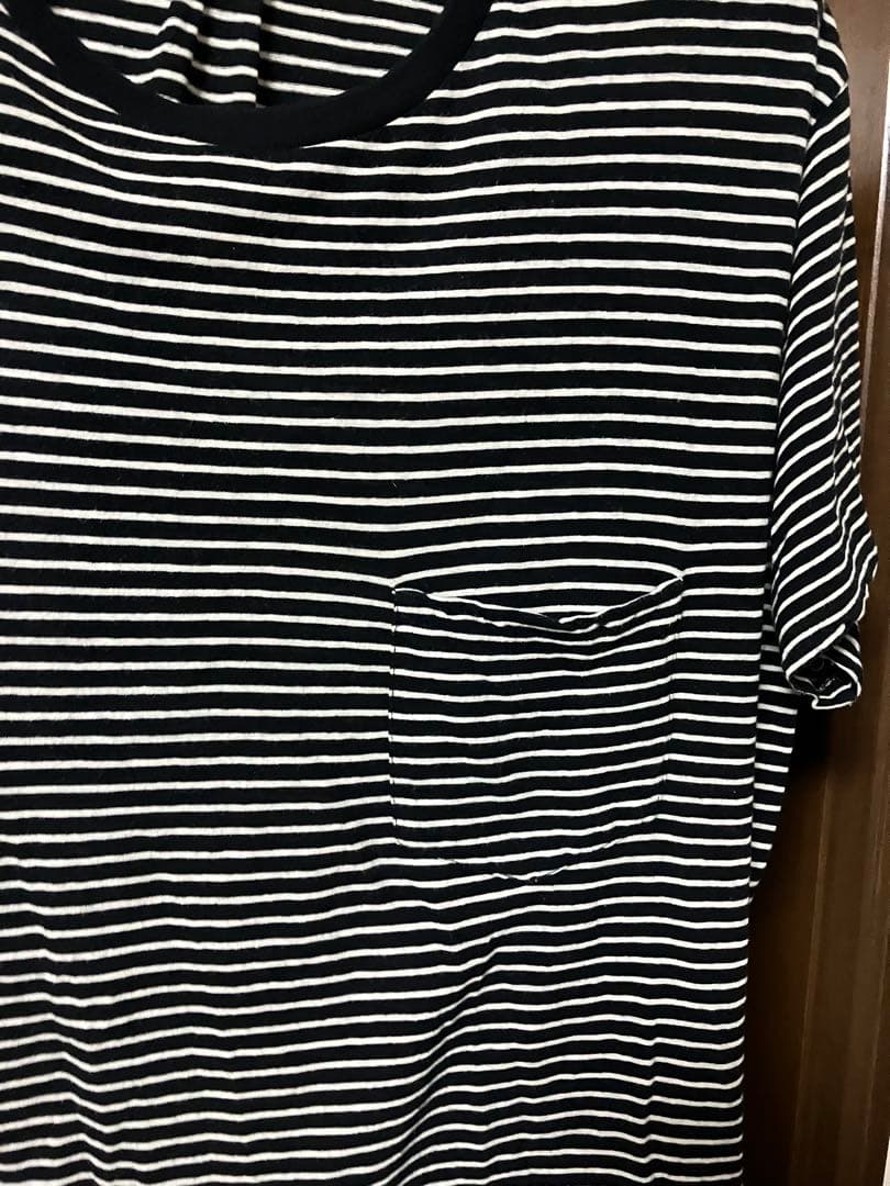 saint laurent 14ss エディ期　ボーダー　tシャツ