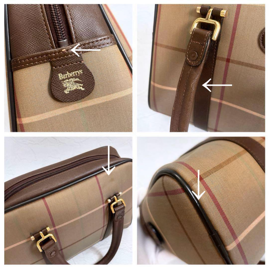 《美品》Burberrys 玉虫色 ボストンバック セカンドバッグ 2点セット