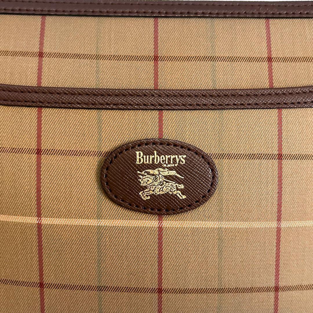 《美品》Burberrys 玉虫色 ボストンバック セカンドバッグ 2点セット