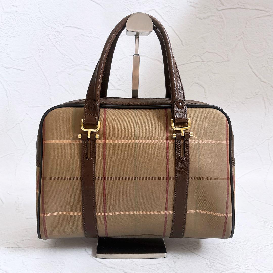 《美品》Burberrys 玉虫色 ボストンバック セカンドバッグ 2点セット
