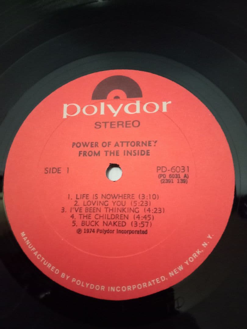 Power Of Attorney　レアグルーヴ　SOUL FUNK