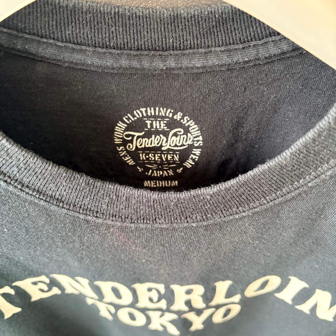 美品 Tenderloin ロゴ黒Tシャツ M