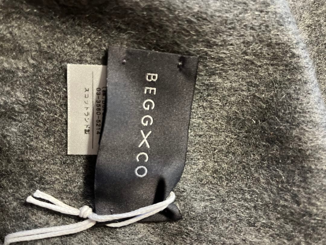 BEGG&CO　ベグアンドコー　カシミヤ大判ストール