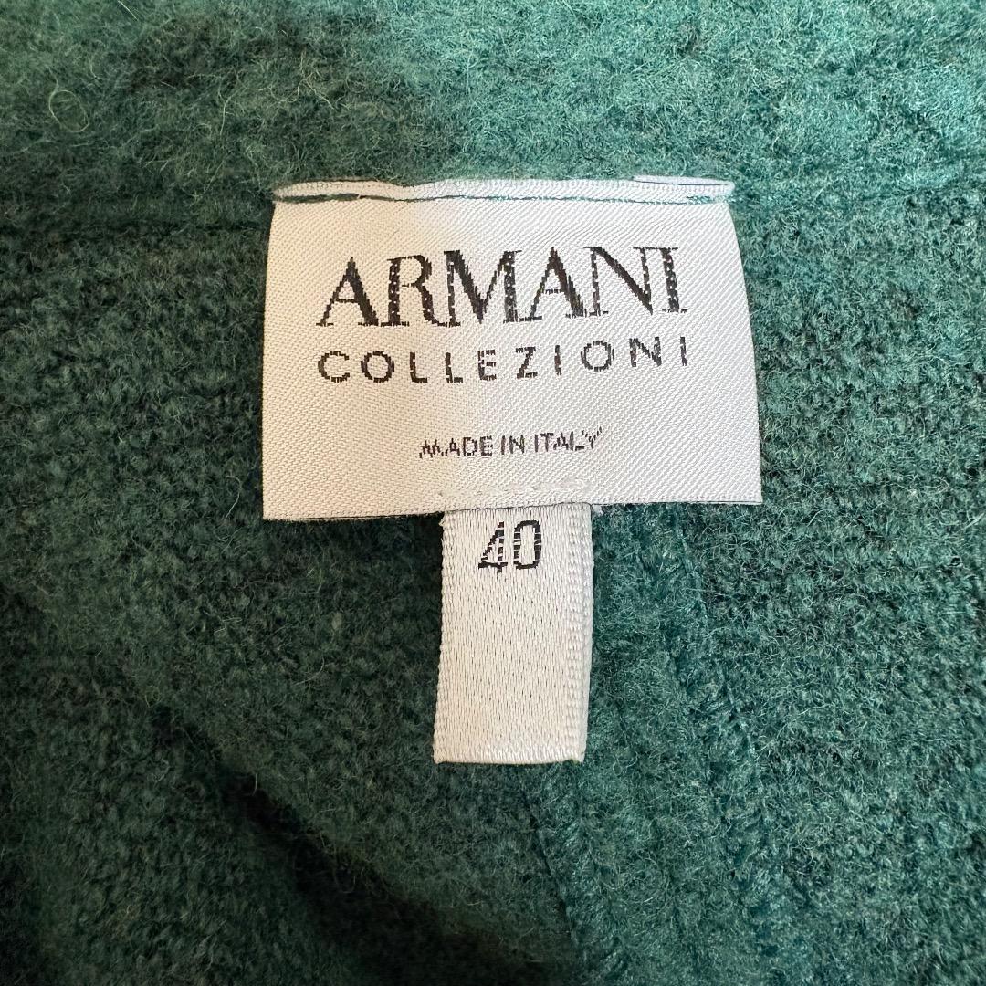 ARMANI COLLEZIONI フロントフリル ジャケット ウール混 40