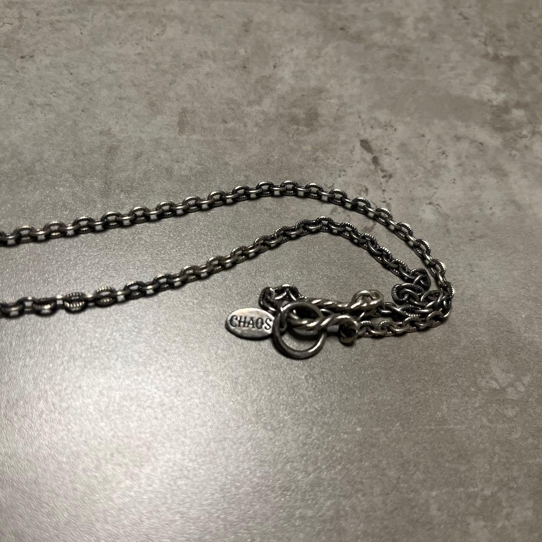 RUDE GALLERY×CHAOS DESIGN スタッズネックレス シルバー