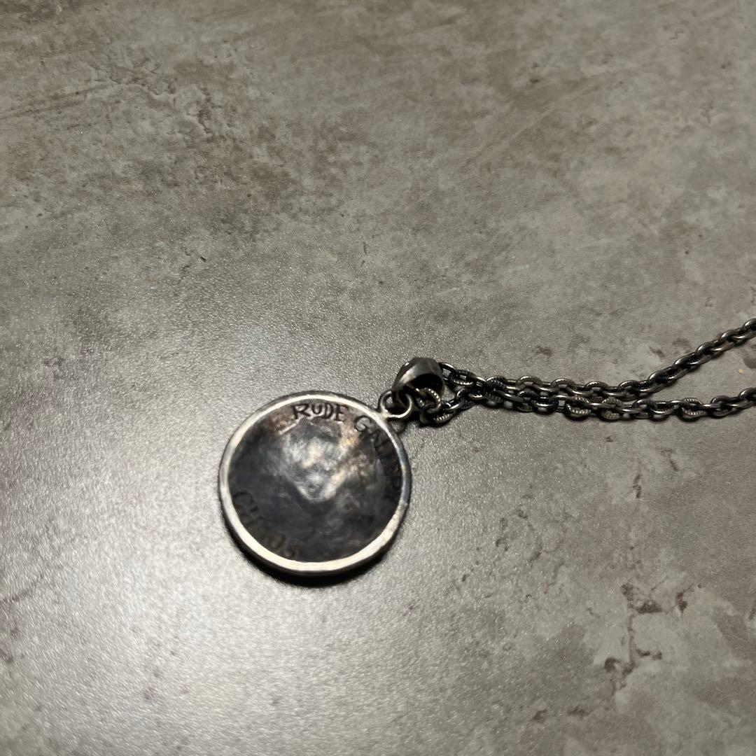 RUDE GALLERY×CHAOS DESIGN スタッズネックレス シルバー