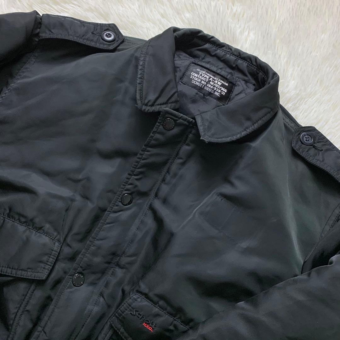 ショット フライトジャケット A-4W ブラック