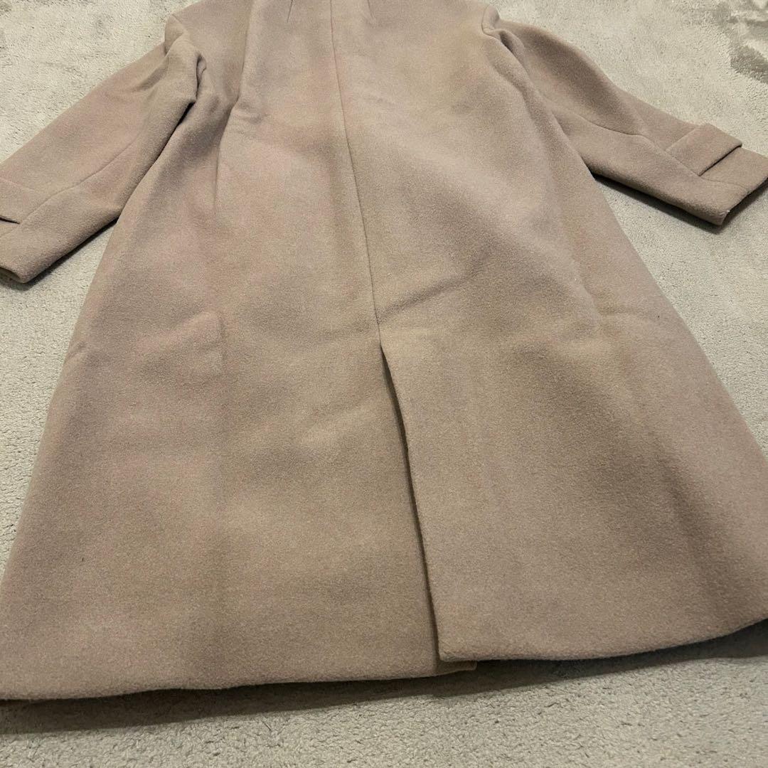 【美品】グリーンレーベルリラクシング定価35,200円23AWノーカラーコート