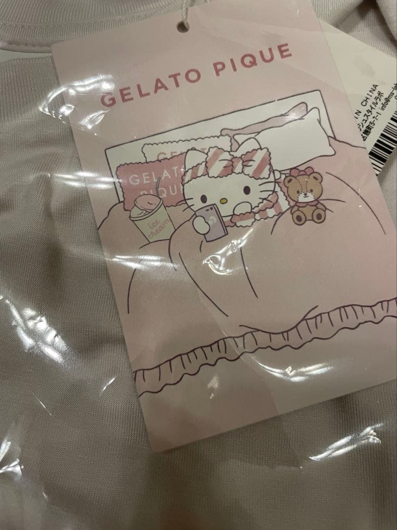 【本日限定値下げ】ワンポイントTシャツ　ジェラピケ　サンリオ　キティ