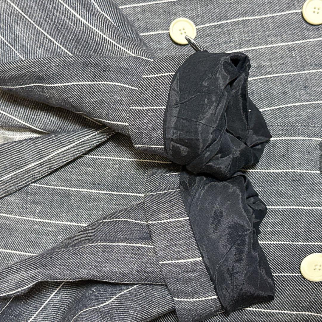美品 MaxMara 白タグ リネン100% ダブル テーラードジャケット