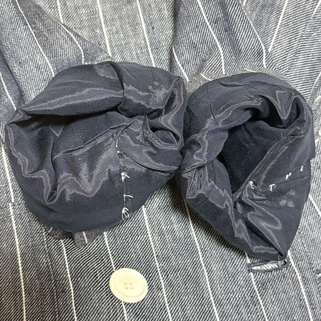 美品 MaxMara 白タグ リネン100% ダブル テーラードジャケット