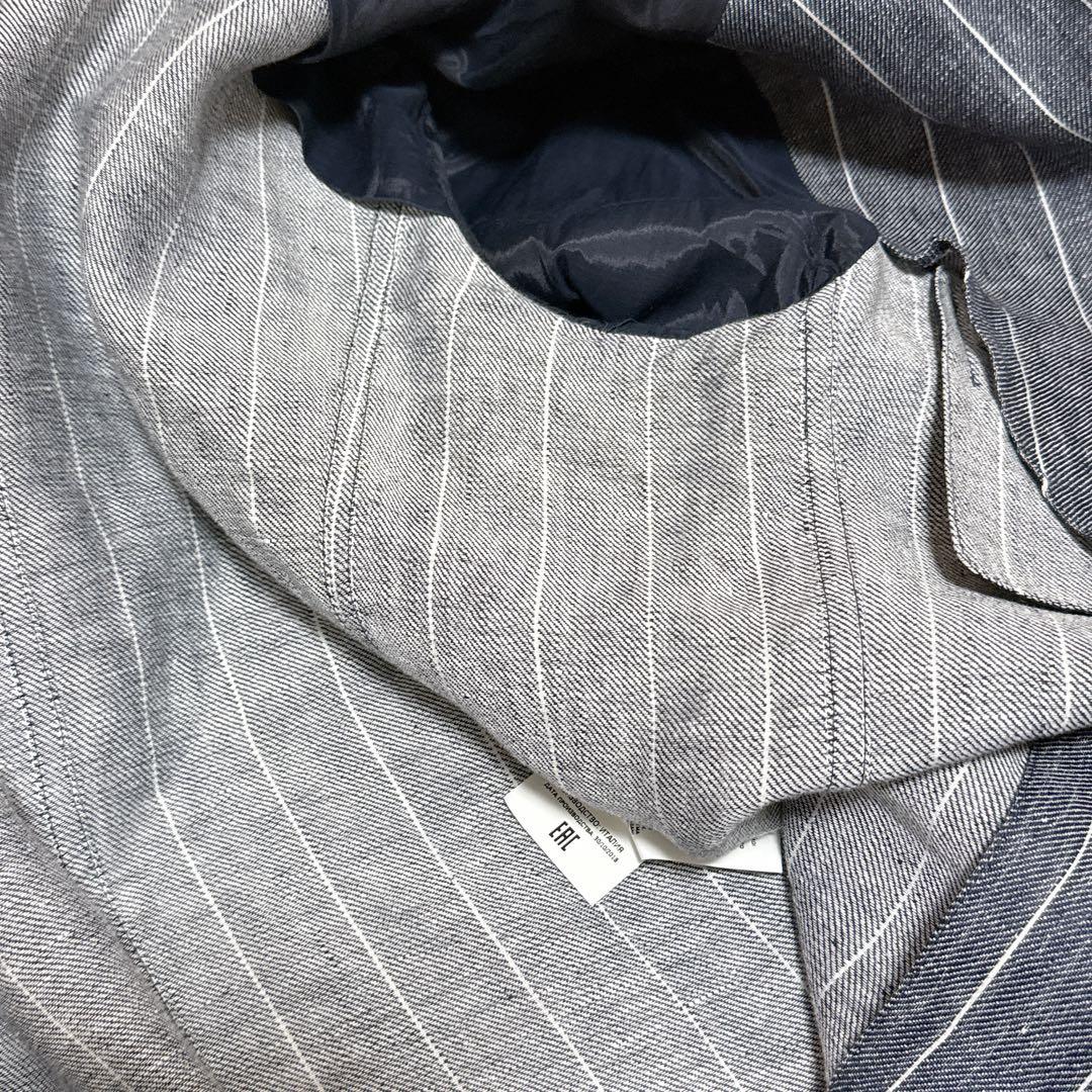 美品 MaxMara 白タグ リネン100% ダブル テーラードジャケット
