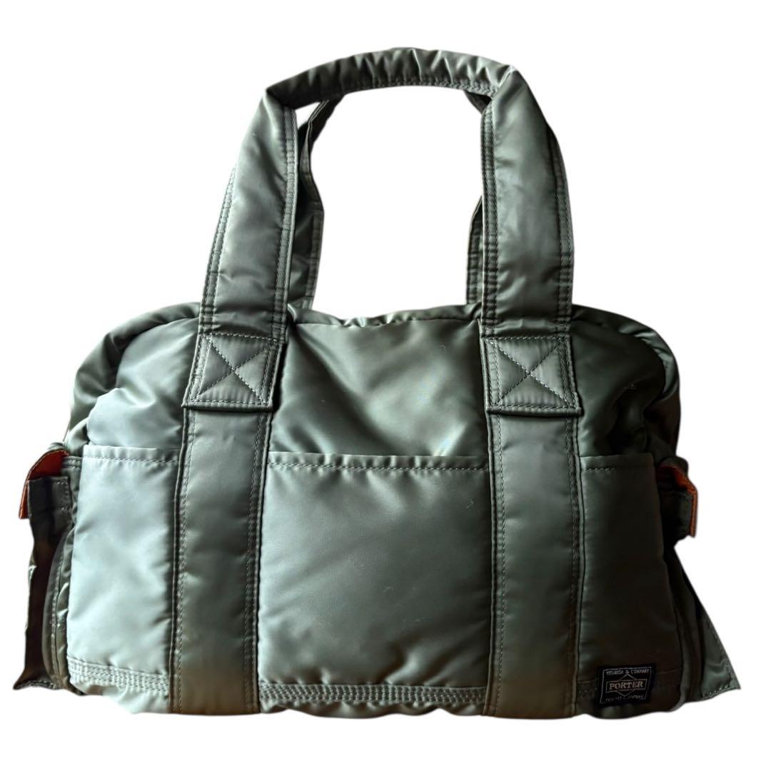 ✨美品✨ PORTER TANKER セージグリーン ダッフルバッグ メンズ