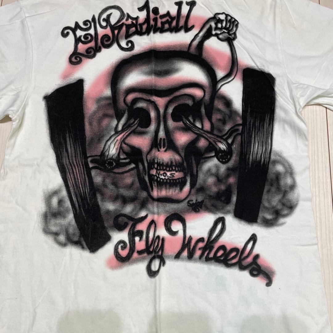 Raddiall スカル グラフィック Tシャツ ホワイト