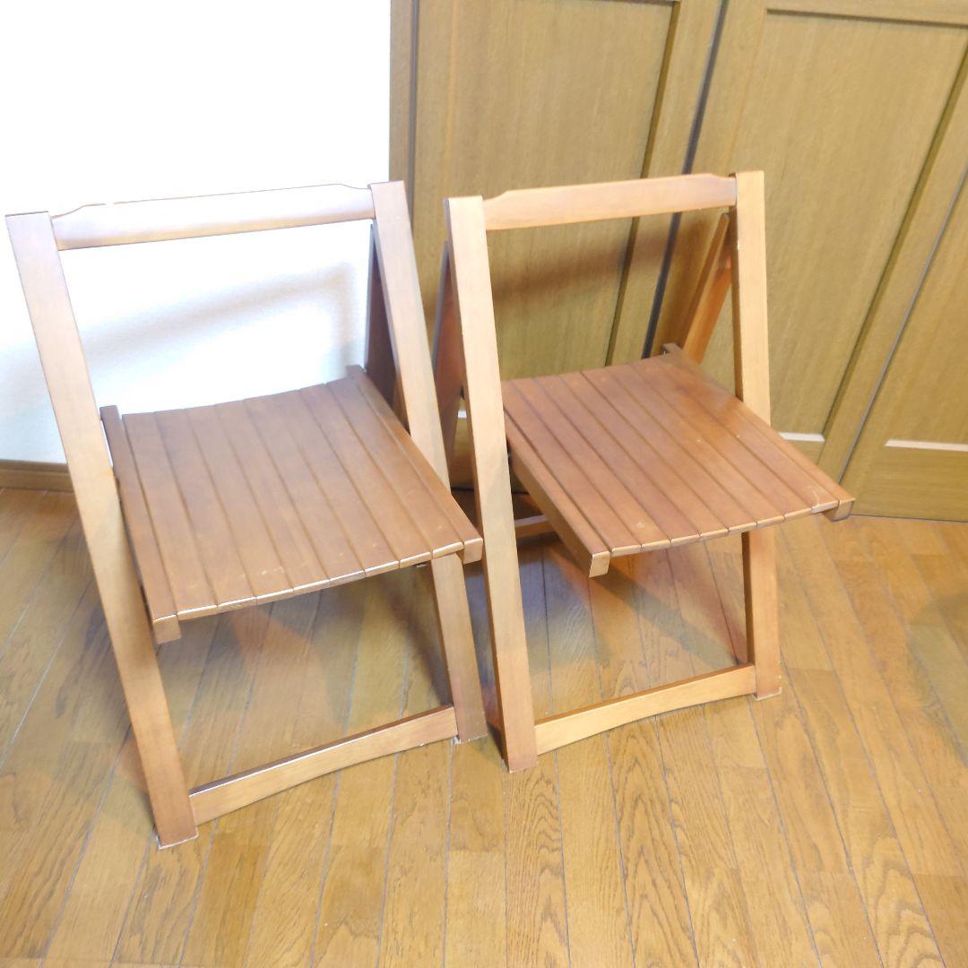 ヴィンテージ　フォールディングチェア　ガーデニングチェア　古道具