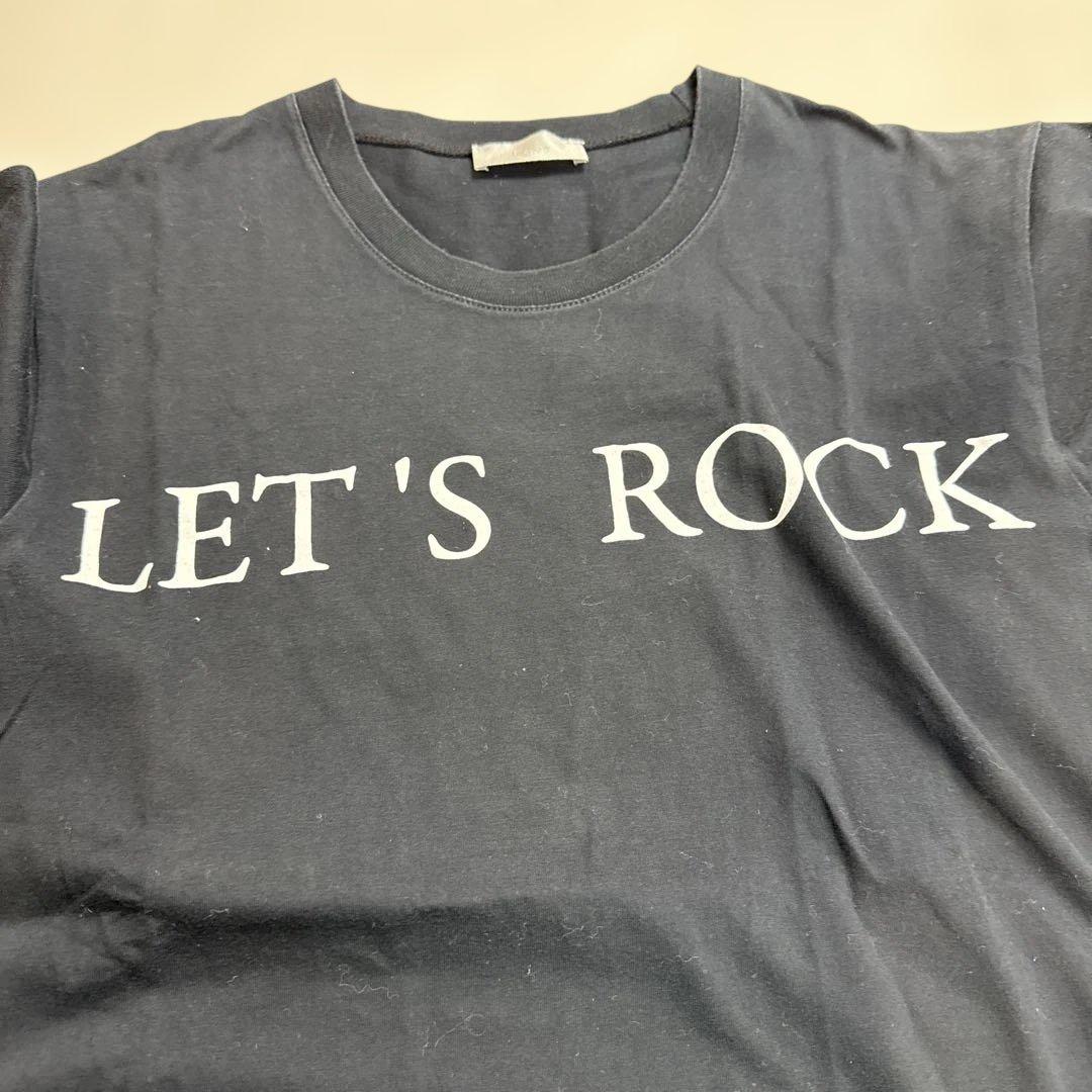 ディオールオム　LET’S ROCKプリントTシャツ　ブラック　XSサイズ