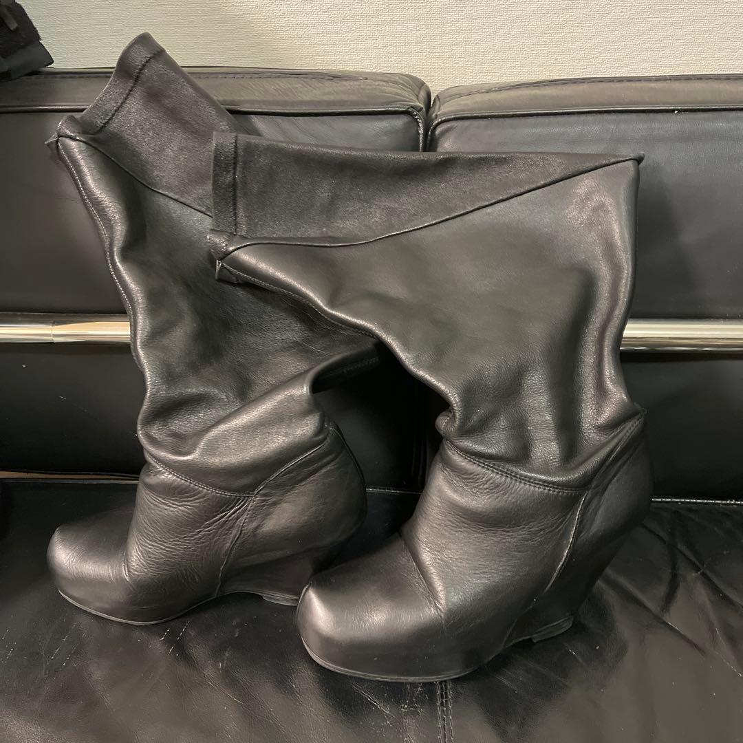 【RickOwens 】 希少ウェッジブーツ size37