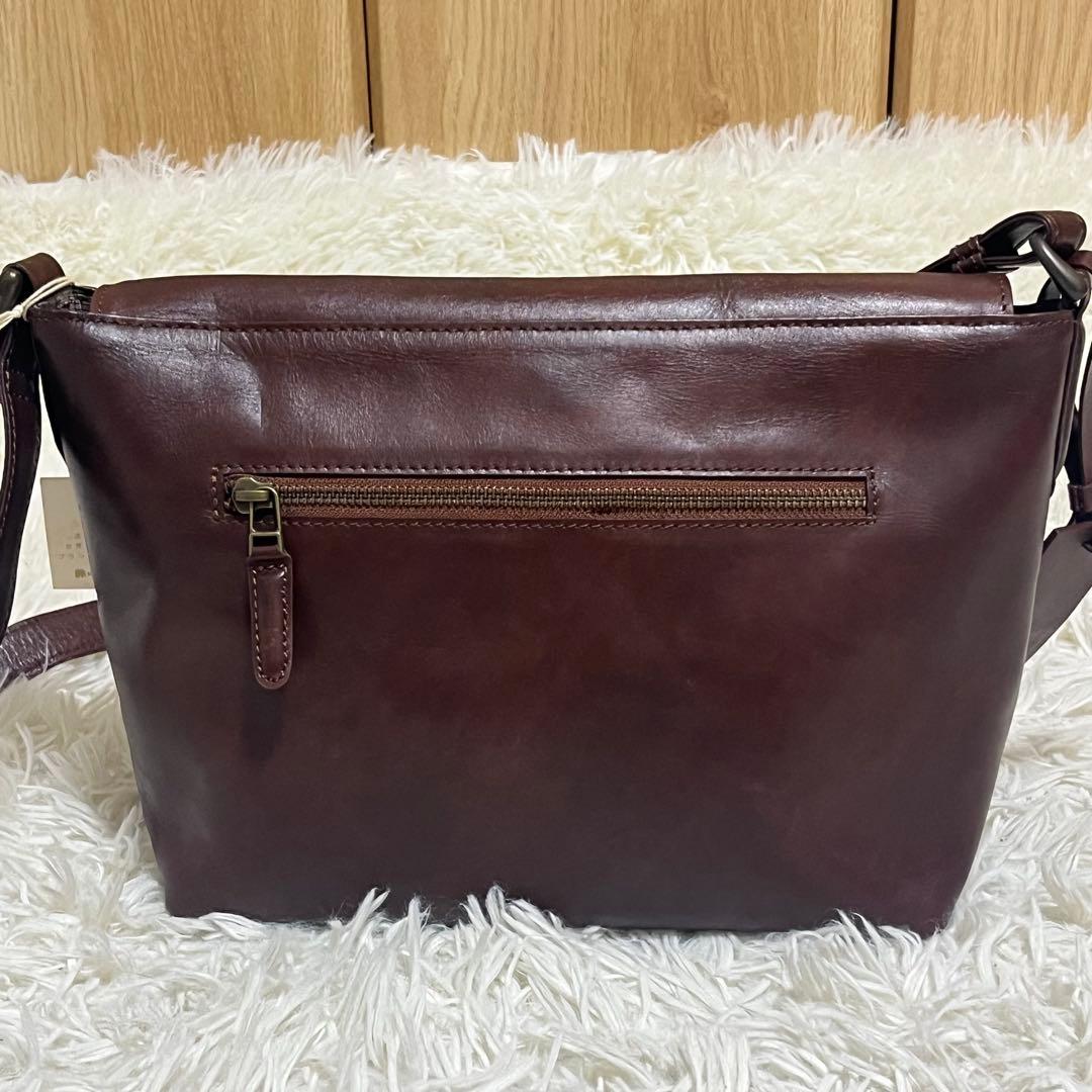 Matherhouseアンティークブラウン レザー メッセンジャーバッグ