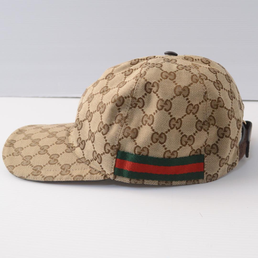 GUCCI/グッチ キャップ GG柄キャンバス シェリーライン200035/XL