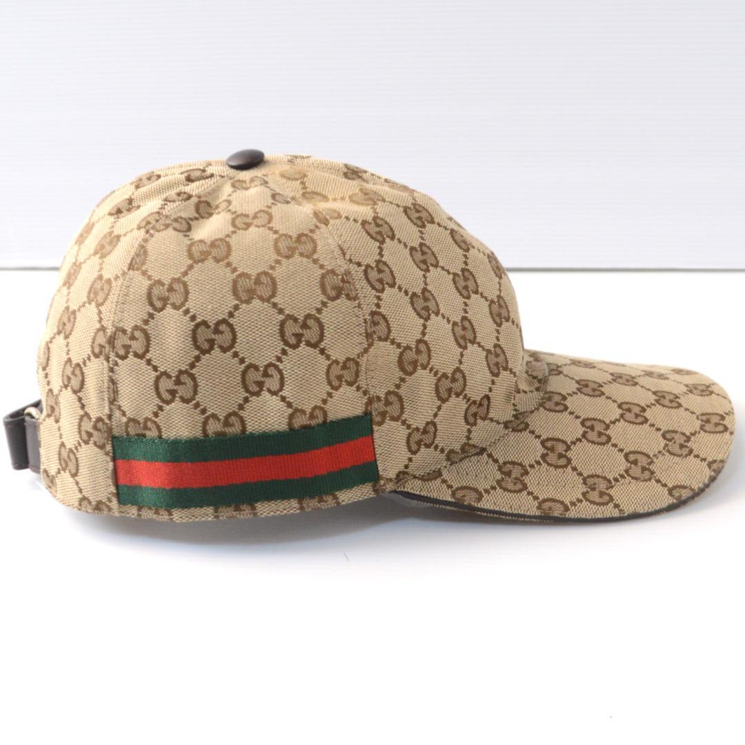 GUCCI/グッチ キャップ GG柄キャンバス シェリーライン200035/XL
