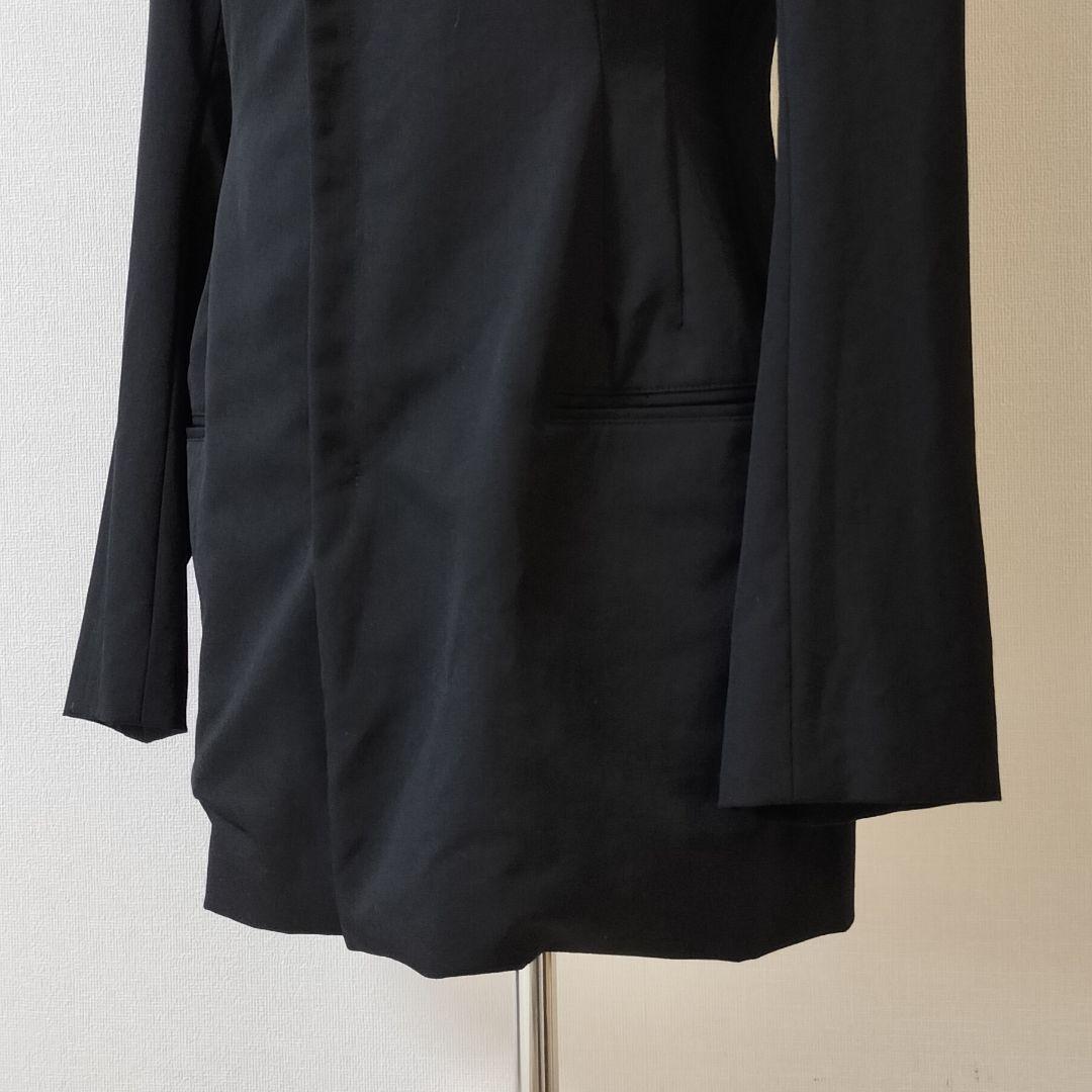 美品　Y'S　ウールギャバ　スタンドカラー　ジャケット　3サイズ