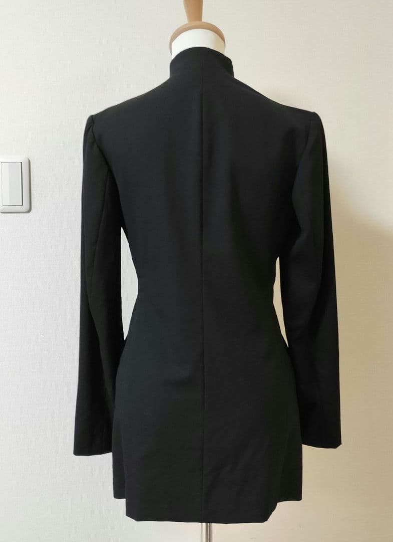 美品　Y'S　ウールギャバ　スタンドカラー　ジャケット　3サイズ