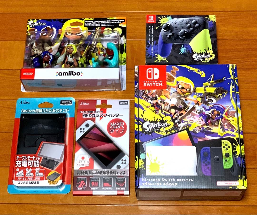 【送料無料 新品】ニンテンドースイッチ スプラトゥーン3 本体、他 5点セット