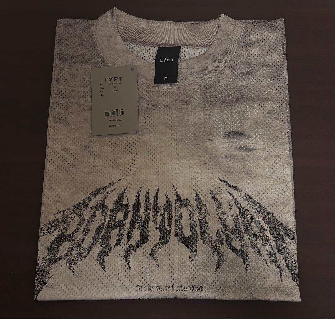 LYFT DEATH L メッシュTシャツ Mサイズ アイボリー