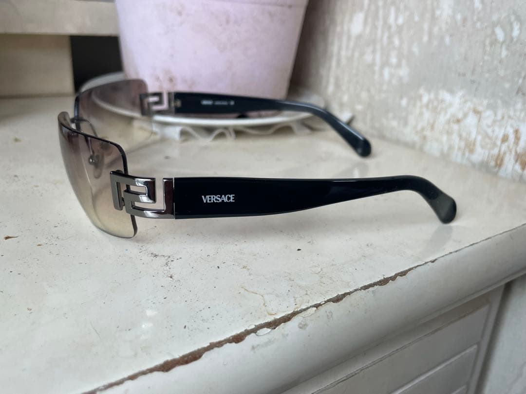 VERSACE サングラス ブラウン ケース付き