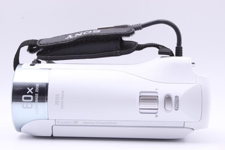 【極美品/箱付き】SONY HDR-CX470 ホワイト★純正バッテリー2個付！