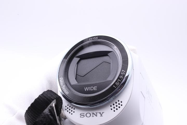 【極美品/箱付き】SONY HDR-CX470 ホワイト★純正バッテリー2個付！